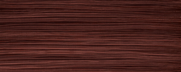 Mahogany wood texture with horizontal veins. Vector red wood background. Lining boards wall. Dried planks. Painted wood. Swatch for laminate