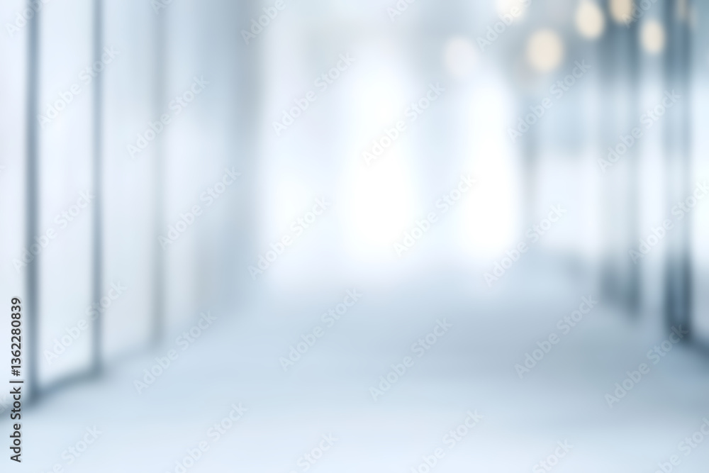 Leinwandbilder blurred light grey tech background with architectural bokeh effect