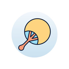 Hand Fan Vector icon