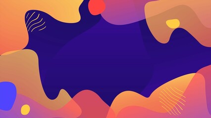 Abstract Colorful Fluid Shapes Background Design Modern Template Vibrant Gradient Hues Elegant Smooth Curves Dynamic Composition
