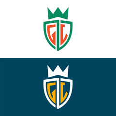 GJ JG letter logo design