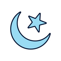 Chand raat Vector icon
