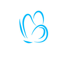 Butterfly continuous line
