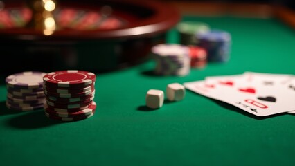 Casino Gambling Still Life With Dice