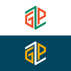 GP PG letter logo design