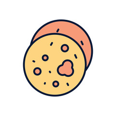 Chapati Vector icon