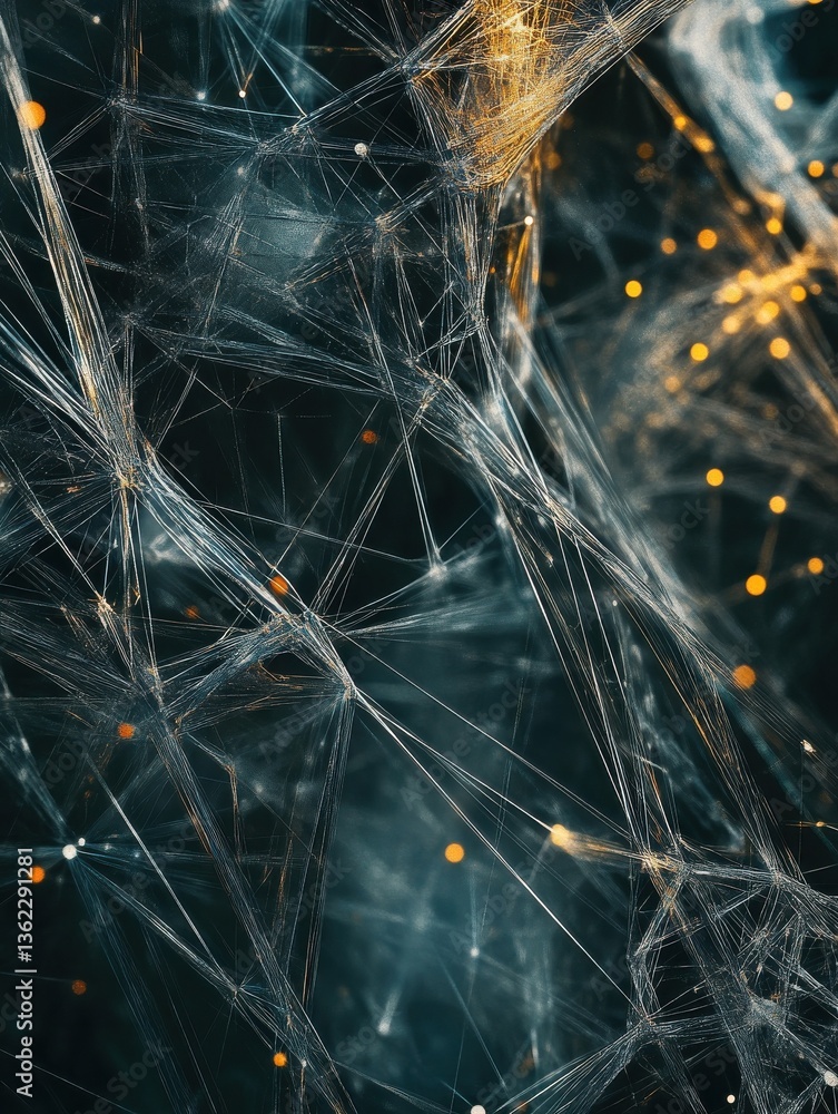 Poster digital background reflecting network abilities technological processes digital storage science, edu
