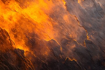Rusted steel texture with sharp detailed orange hues