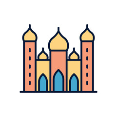 Badshahi mosque Vector icon