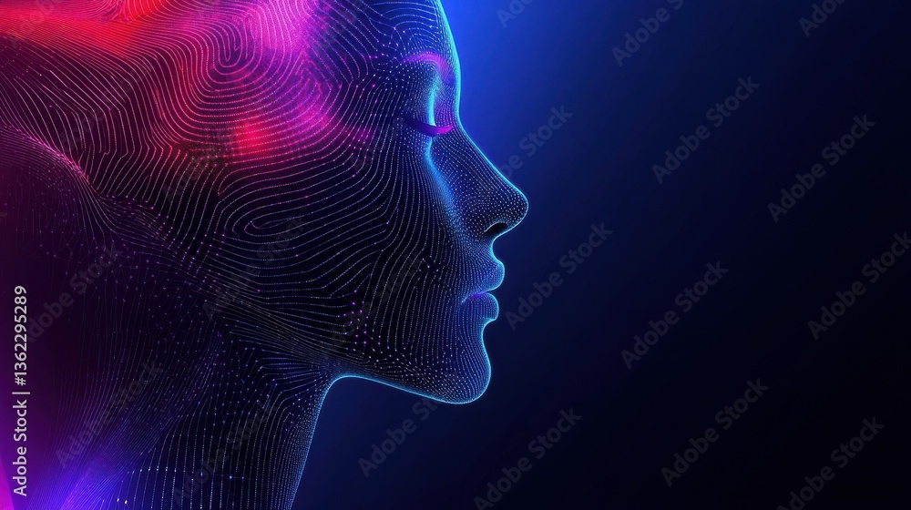 Poster abstract technology background. big data for future technology. artificial intelligence data researc