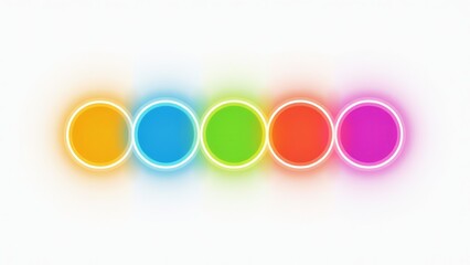 Fototapeta premium Colorful Gradient Circle Abstract On White