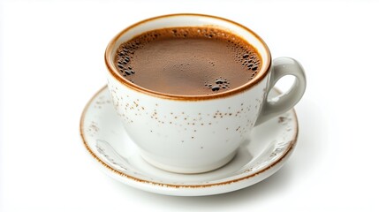 Fototapeta premium A cup of Turkish coffee, against a white background