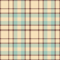 Muted Purplish Brown Seamless Tartan with Rich Light Peach accents Textile Design