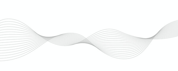 Fototapeta premium Abstract wavy lines illustration. 