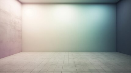 Minimalist empty space with soft lighting.