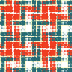 Modern Dusty Pale Seamless Tartan Textile Design