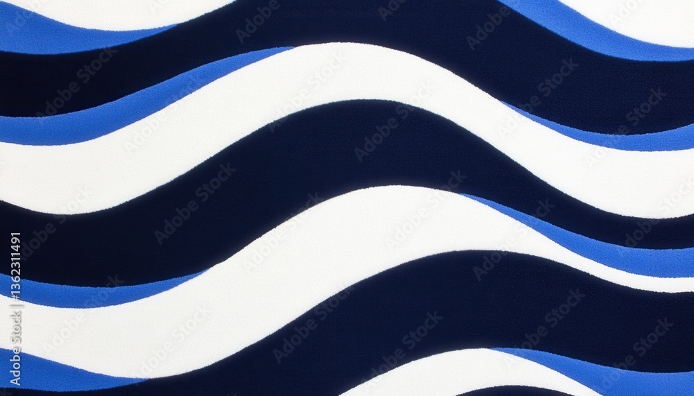 Poster abstract blue and white wave pattern texture background