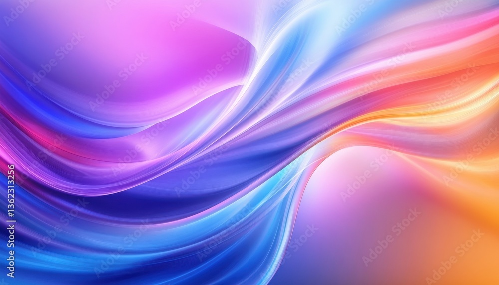 Poster abstract colorful swirling waves background
