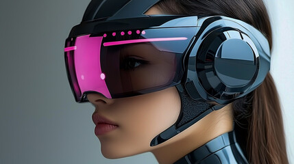 Artificial intelligence processing big data with futuristic graphics