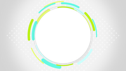 カラフルな線と円形の背景イラスト