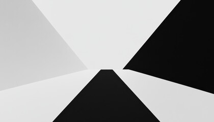 Abstract Geometric Black And White Triangle Background