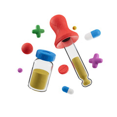  Drip dripper, 3D Medical clay style Icon Pack