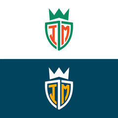 IM MI letter logo design