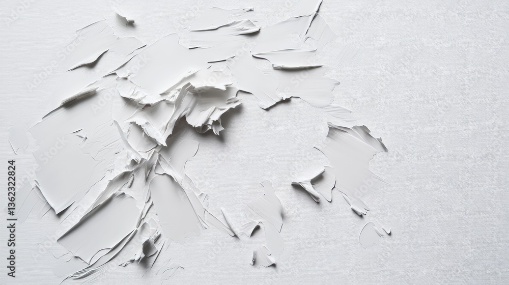 Poster abstract white texture with peeling paint on textured surface for artistic backgrounds and design pr