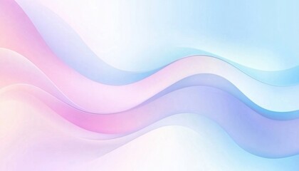 Obraz premium Abstract Pastel Wave Background: Soft Pink, Blue, and Purple Gradient