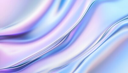 Obraz premium Abstract Pastel Wave Background with Iridescent Shimmering Texture