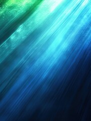 Ocean Light Beams - Blue and green light streaks mimicking underwater caustics. background copyspace