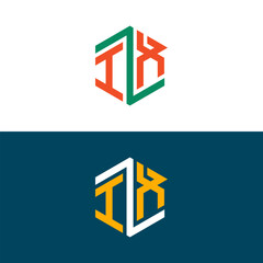 IX XI letter logo design