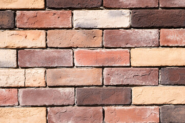 経年変化で味が出ているレンガの壁