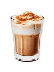 Dalgona Coffee Delight on transparent background
