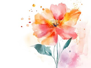 Obraz premium watercolor flowers watercolor