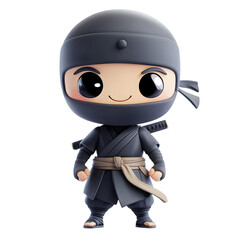 3D Rendered Ninja Character On Transparent Background © Ami