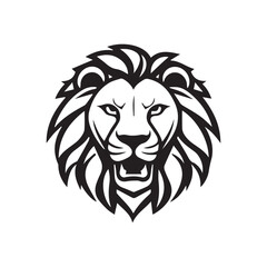 Fototapeta premium Lion Head Vector Illustration Mascot Design