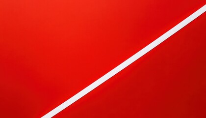 Red Background With Diagonal White Line