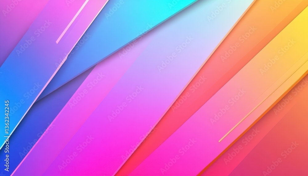 Poster vibrant diagonal abstract background with gradient colors