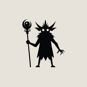 recommend clip art: Dark Fantasy Goblin Silhouette  Perfect for Stickers  T-Shirts