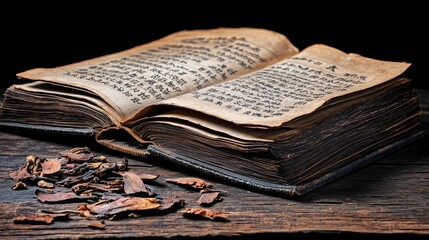 Obraz premium Ancient Herbalism: A Timeless Book of Botanical Remedies