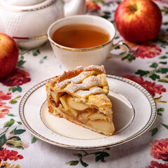 Generated Image　アップルパイと紅茶