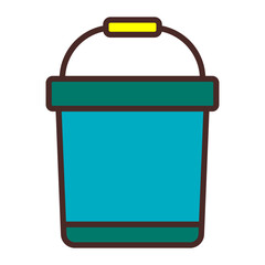 Bucket Vector Icon Design