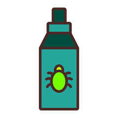 Bug Repellent Vector Icon Design