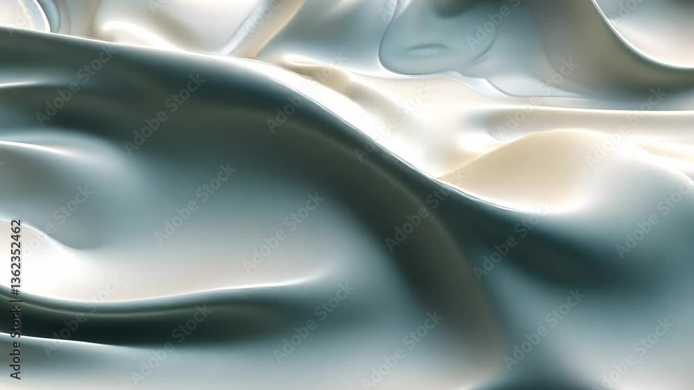 Poster waves undulate elegantly under soft light, creating tranquil patterns that inspire a sense of peace 