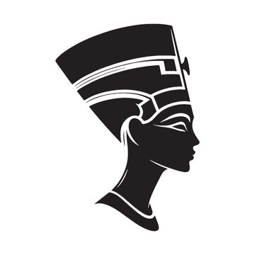 recommend clip art: Mystical Nefertiti face silhouette, veiled in ancient wisdom - Nefertiti illustration - Nefertiti minimalist vector - Egyptian queen silhouette
                    
                    