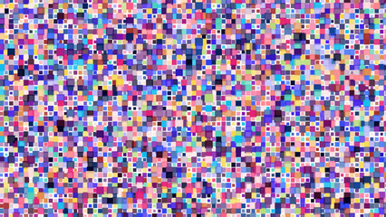 Fototapeta premium ABSTRACT RANDOM SQUARE PATTERN PIXEL BACKGROUND FLAT PASTEL COLORFUL SHAPES DESIGN VECTOR TEMPLATE FOR WALLPAPER, COVER DESIGN