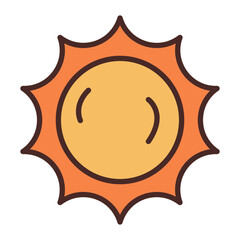 Sun Vector Icon Design