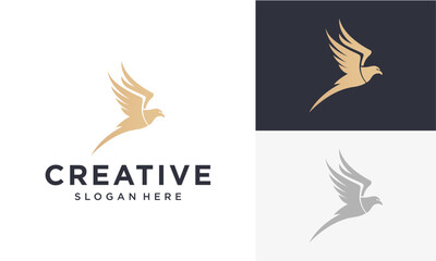 Obraz premium bird vector logo