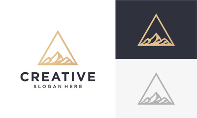 mountains vector logo